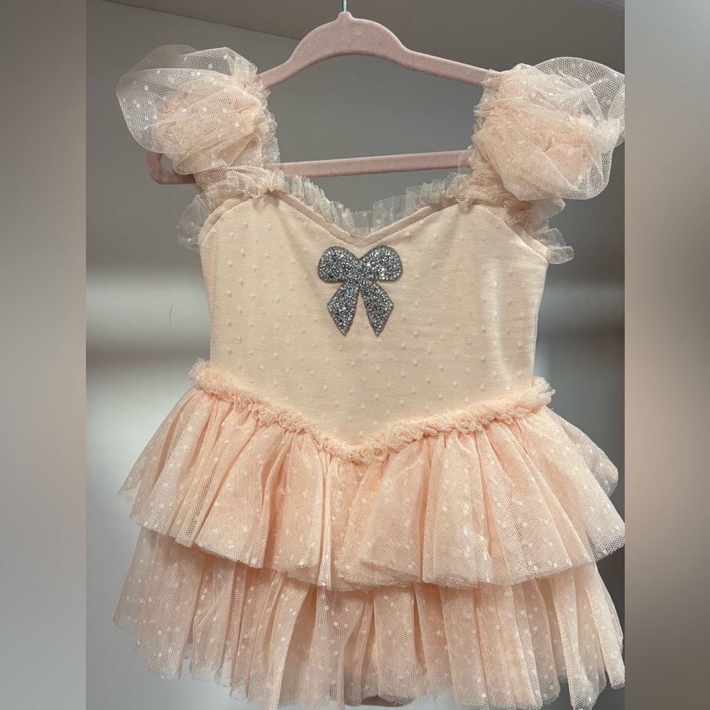 Rylee + Cru Blush Tulle Dress NWT